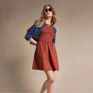 J.Crew Daybreak Dress L Terracotta NWT $98
